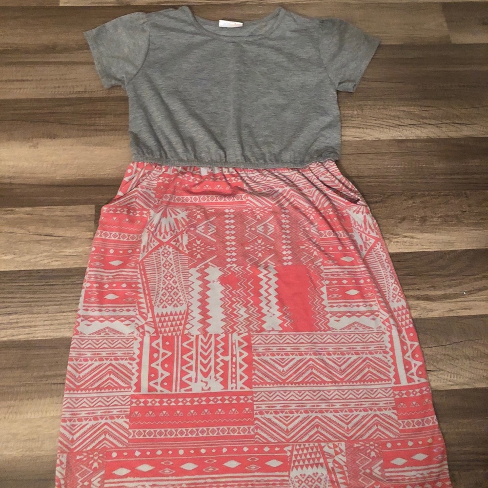 GUC LULAROE LLR KIDS MAE DRESS SIZE 12
